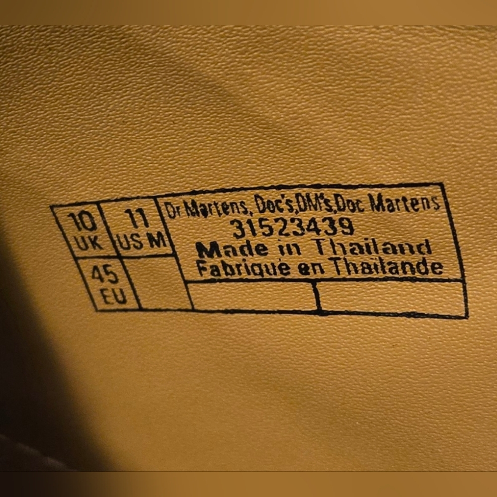 NWOT DR. MARTENS ISHAM DARK TAN SIZE 11 - Picture 10 of 14